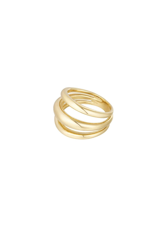 Ring 3 times a lady | Gold | Stainless Steel - wonder & melon - wonder & melon