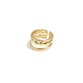 Ring | drie delig | steentje - wonder & melon - wonder & melon