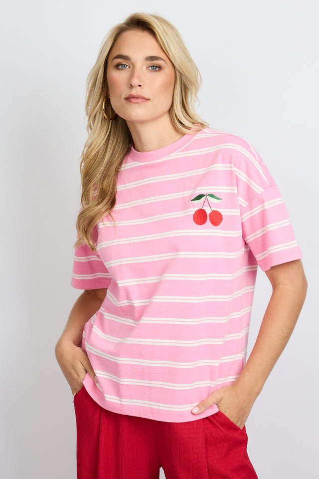 Roze kersen shirt | Fluresk - Fluresk - wonder & melon