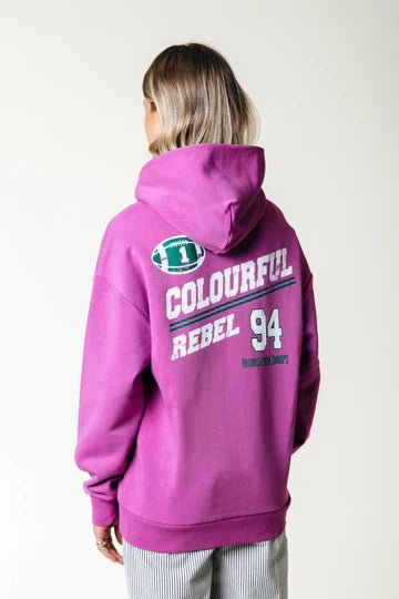 Rugby Hoodie | Pink - Colourful Rebel - wonder & melon