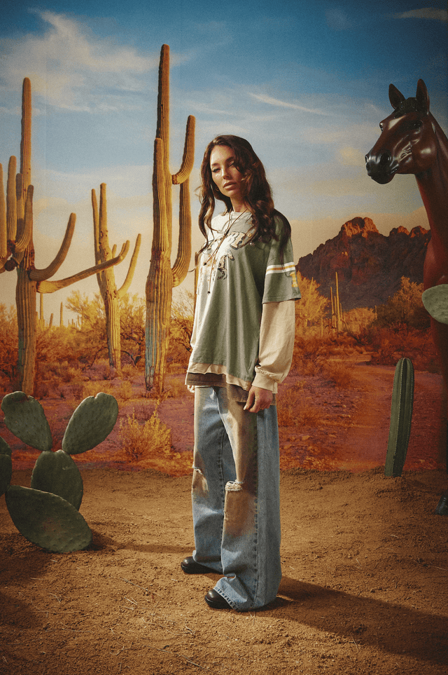 SABBI | Neigh Sayer Longsleeve | Green - Sabbi - wonder & melon