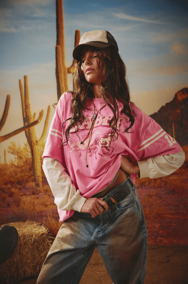 SABBI | Neigh Sayer Longsleeve | Pink - Sabbi - wonder & melon