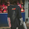 SABBI | The Be Happy Gingham Long sleeve tee| Black - Sabbi - wonder & melon