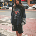 SABBI | The Be Happy Gingham Long sleeve tee| Black - Sabbi - wonder & melon