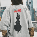 SABBI | The Be Happy Leopard Long sleeve tee| Grey - Sabbi - wonder & melon