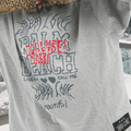 SABBI | The Be Happy Leopard Long sleeve tee| Grey - Sabbi - wonder & melon