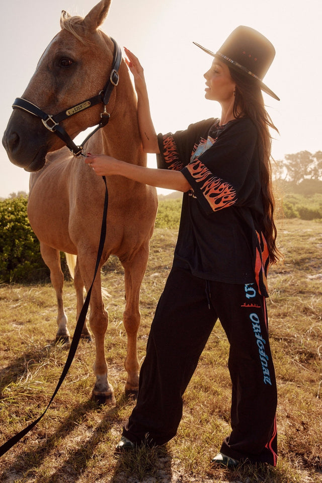 SABBI | The Flaming Cowboy Chido Pants black - Sabbi - wonder & melon