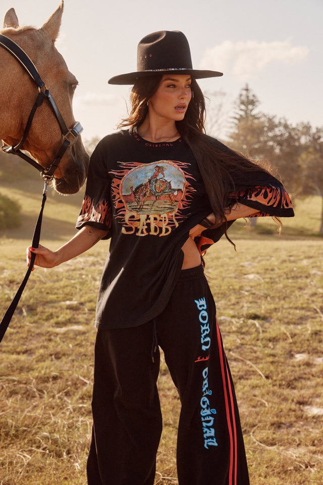 SABBI | The Flaming Cowboy Chido Pants black - Sabbi - wonder & melon