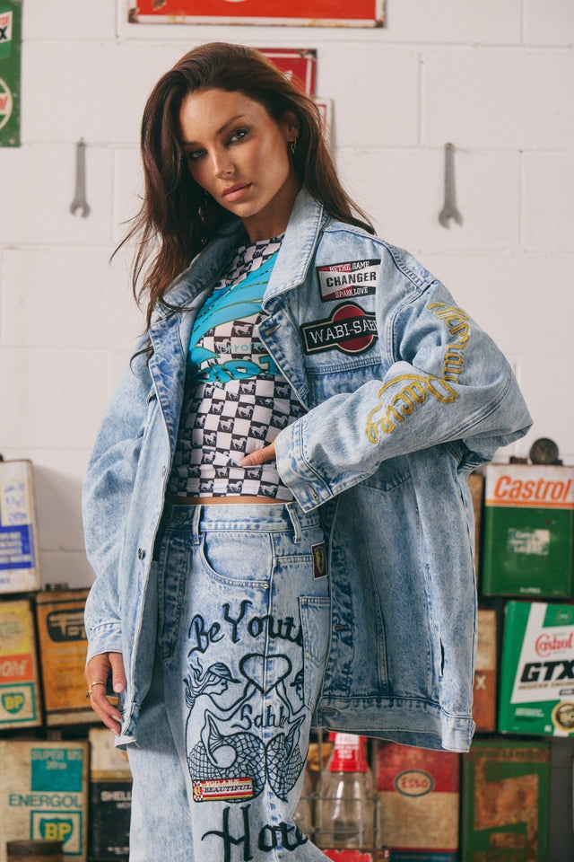 SABBI | The Mermaid Racing Denim Jacket - Sabbi - wonder & melon