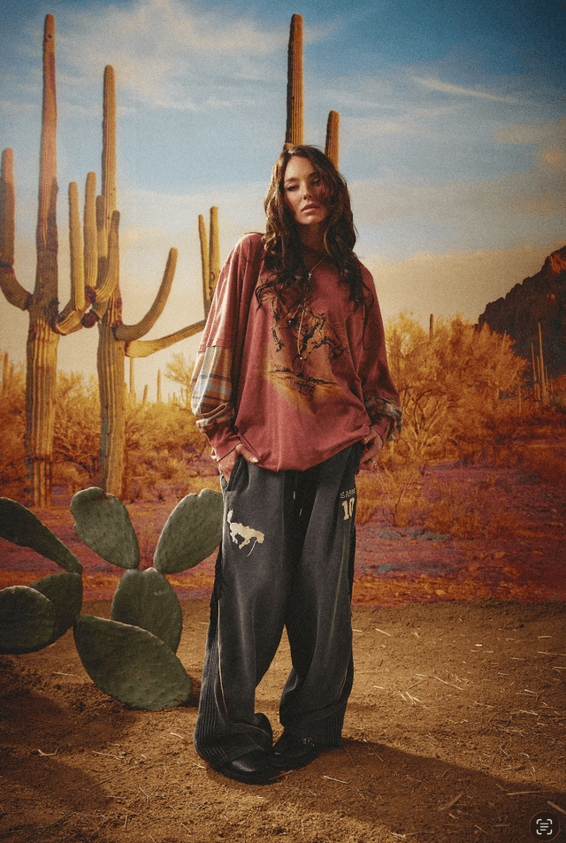 SABBI | The Rodeo Romeo LS Tee - Sabbi - wonder & melon
