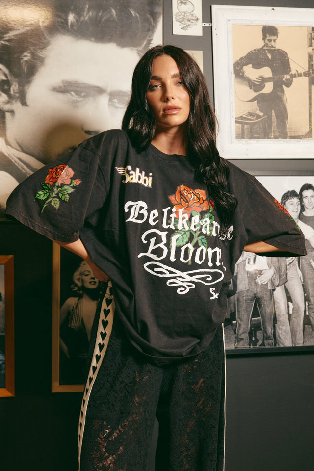 SABBI | The Rose tee | Black - Sabbi - wonder & melon