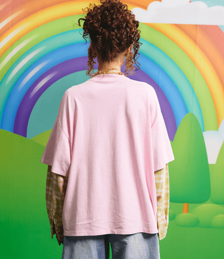 SABBI | The Sabbi Outlaw Shirt Tee | Pink/Green - Sabbi - wonder & melon