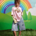 SABBI | The Sabbi Outlaw Shirt Tee | Pink/Green - Sabbi - wonder & melon