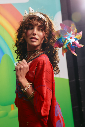 SABBI | The Shine Bright Mesh Tee | Red - Sabbi - wonder & melon