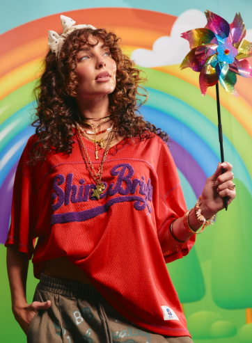 SABBI | The Shine Bright Mesh Tee | Red - Sabbi - wonder & melon