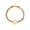 Satijnen Armband Smiley | Bruin - wonder & melon - wonder & melon