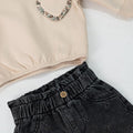 Feetje denim broek met borduursels Winter Denims gedragen