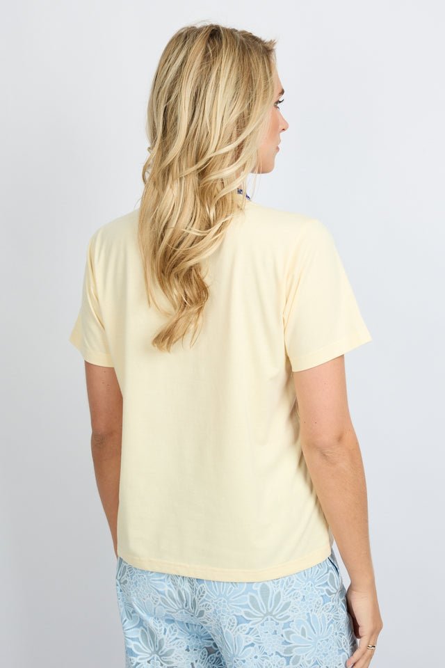 Shirt met vis | Geel/Blauw | Fluresk - Fluresk - wonder & melon