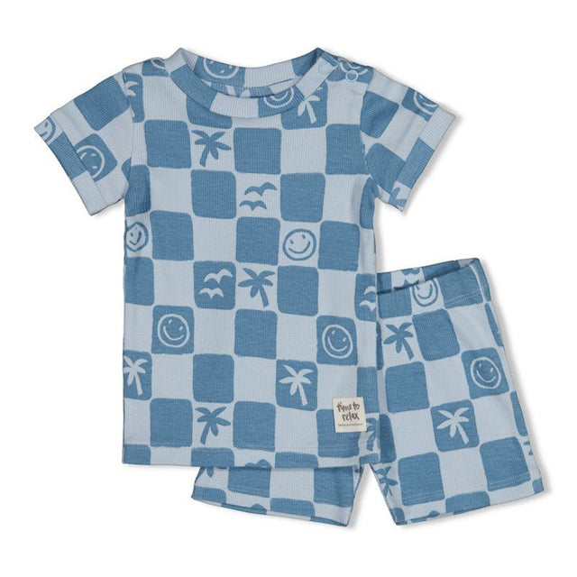 Shortama Chase Check Blauw | Limited Edition | Feetje - Feetje - wonder & melon