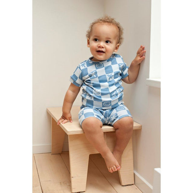 Shortama Chase Check Blauw | Limited Edition | Feetje - Feetje - wonder & melon