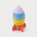 Silisoft | Raket | Stapelbaar | Regenboog - wonder & melon - wonder & melon
