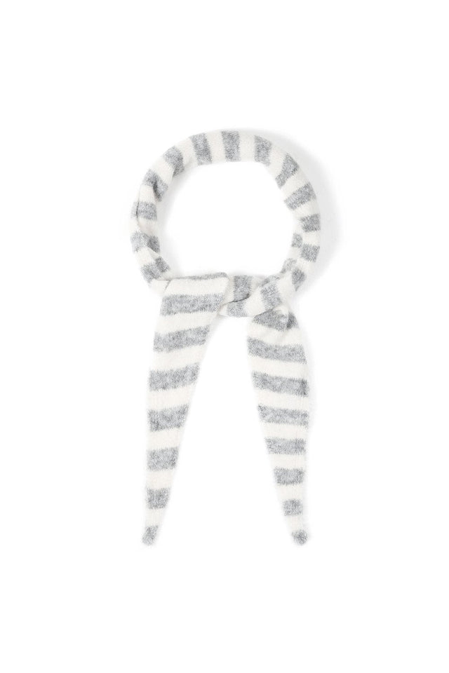 Sjaal | Driehoek | Grey - Stripe - wonder & melon - wonder & melon