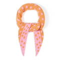 Sjaal | Driehoek | Orange Pink - Stip - wonder & melon - wonder & melon