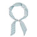 Sjaaltje met parel | Blauw met bruine stippen - wonder & melon - wonder & melon