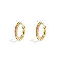 small earrings with stones | Purple - wonder & melon - wonder & melon