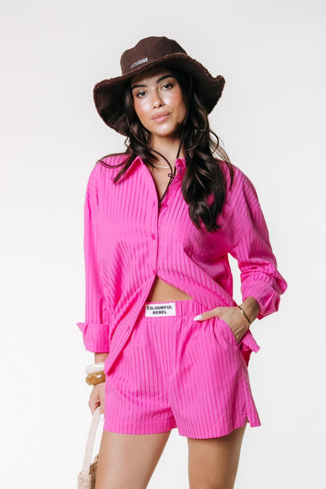 Streep short | Roze | Colourful Rebel - Colourful Rebel - wonder & melon