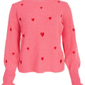 Sweater Hearts all over| Pink - wonder & melon - wonder & melon