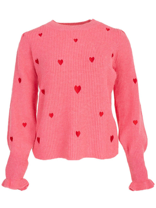 Sweater Hearts all over| Pink - wonder & melon - wonder & melon