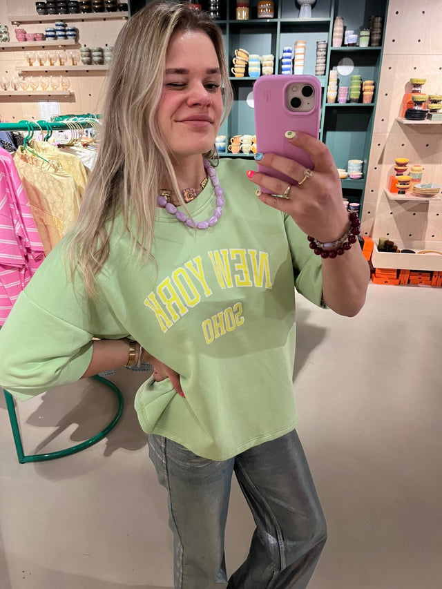 Sweater | New York | Mint green - wonder & melon - wonder & melon