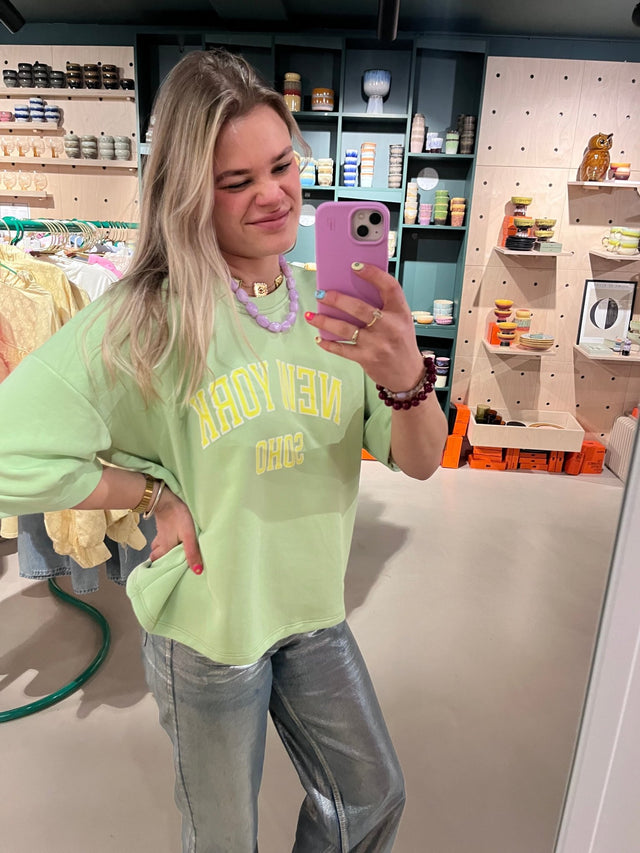 Sweater | New York | Mint green - wonder & melon - wonder & melon