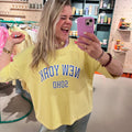 Sweater | New York | Yellow - wonder & melon - wonder & melon