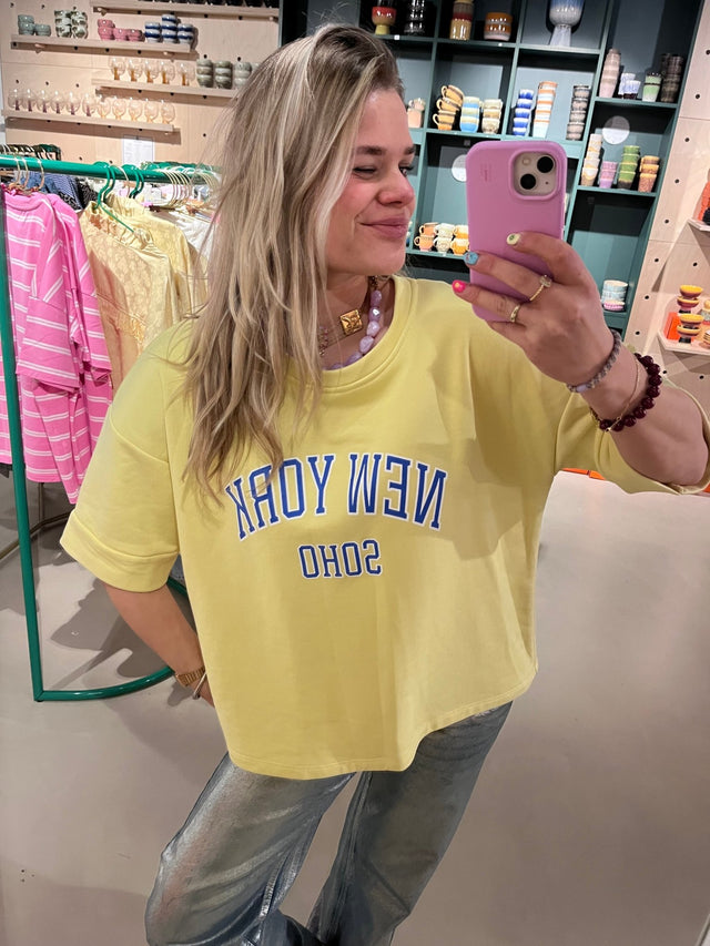 Sweater | New York | Yellow - wonder & melon - wonder & melon