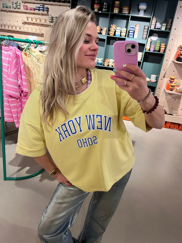 Sweater | New York | Yellow - wonder & melon - wonder & melon