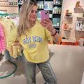 Sweater | New York | Yellow - wonder & melon - wonder & melon