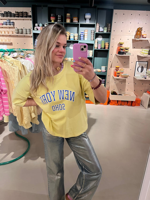 Sweater | New York | Yellow - wonder & melon - wonder & melon