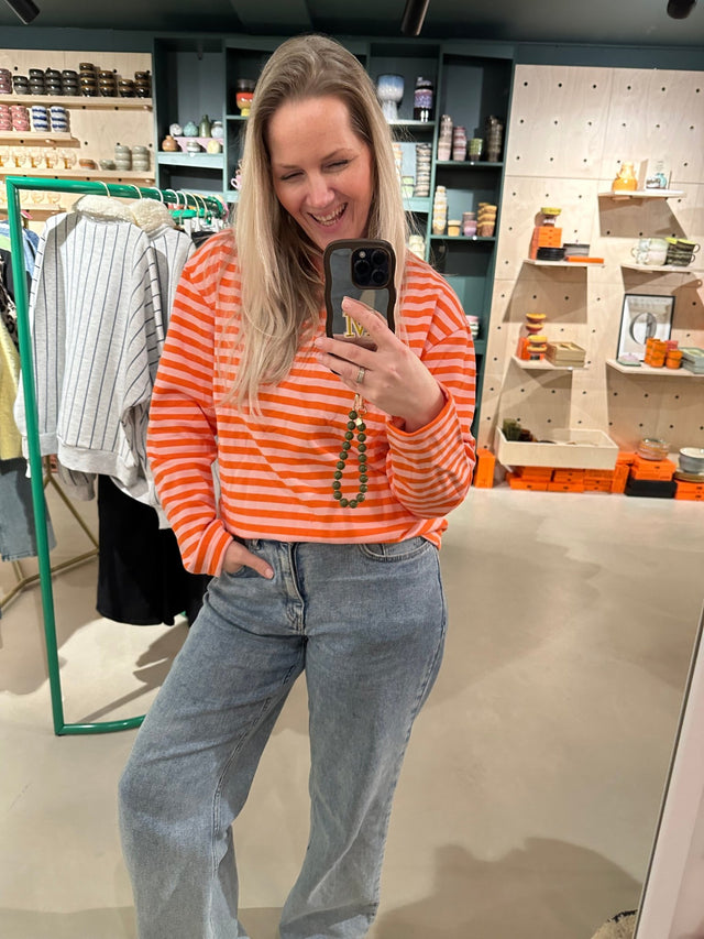 Sweater Stripe Pink - Orange - wonder & melon - wonder & melon