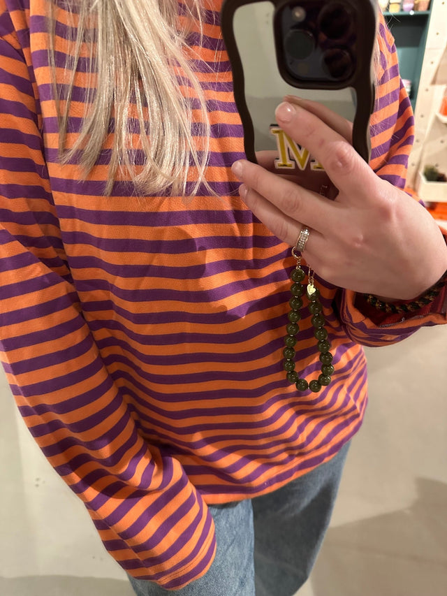 Sweater Stripe Purple - Orange - wonder & melon - wonder & melon