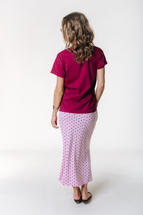 T-Shirt | Bordeaux/roze | Colourful rebel - Colourful Rebel - wonder & melon