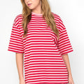 T-shirt Stripe | Pink - Red - wonder & melon - wonder & melon
