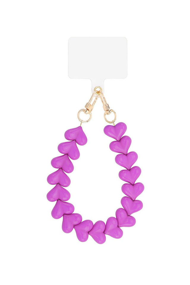 Telefoonkoord | Heart Small | Fuchsia - wonder & melon - wonder & melon