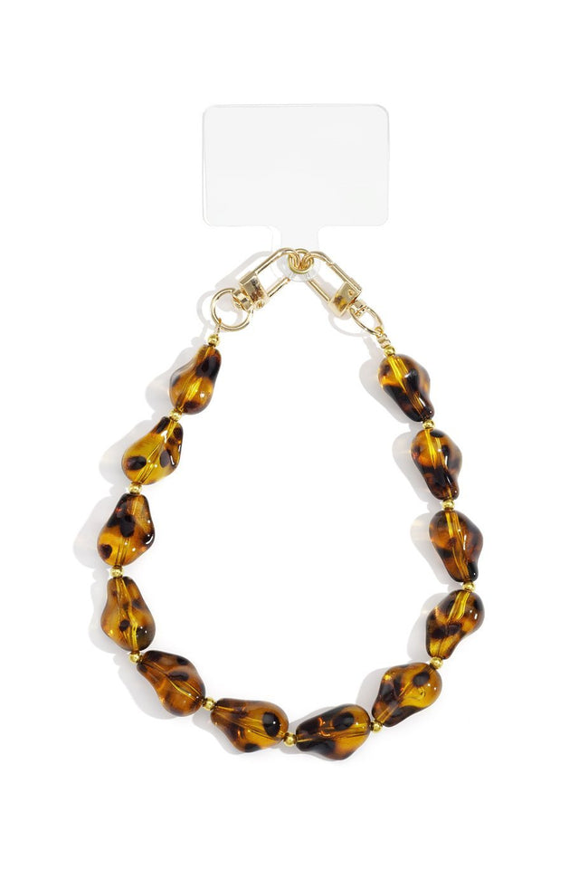 Telefoonkoord | Kralen Luxe | Panter - wonder & melon - wonder & melon