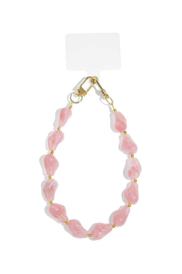 Telefoonkoord | Kralen Luxe | Pink - wonder & melon - wonder & melon
