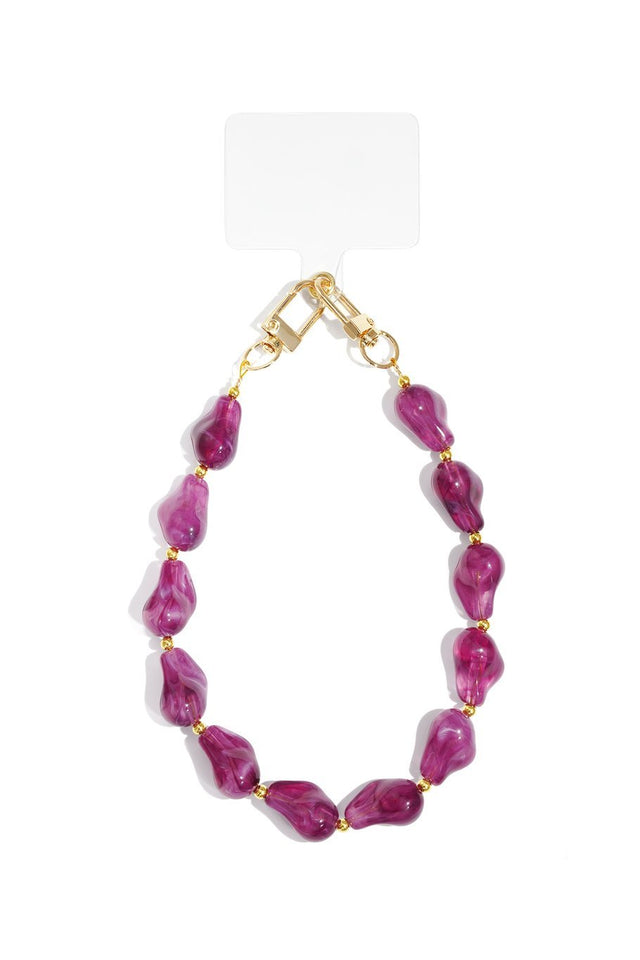 Telefoonkoord | Kralen Luxe | Purple - wonder & melon - wonder & melon