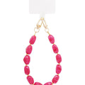 Telefoonkoord | Kralen Luxe | Rose Red - wonder & melon - wonder & melon
