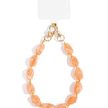 Telefoonkoord | Luxe kraal | Oranje - wonder & melon - wonder & melon