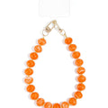 Telefoonkoord | Ronde kralen | Orange - wonder & melon - wonder & melon
